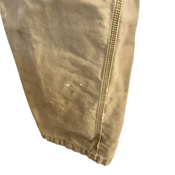 Carhartt Men's Khaki Relaxed Fit Cargo Pants Size 34x34 - Picture 8 of 9
